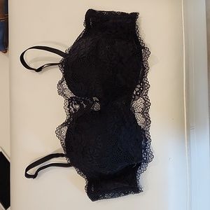 NWOT MARKS & SPENCER balconette lace bra black 34C